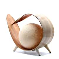 ﻿Natural Coconut Lamp - Natural Loop