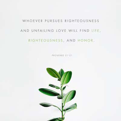 Pursue Rightness & Love