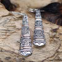 Silver & Gold Earring - Tribal Drops