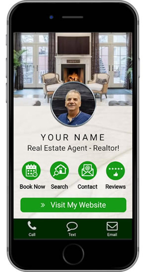 Real Estate - Digital Business Card - Green