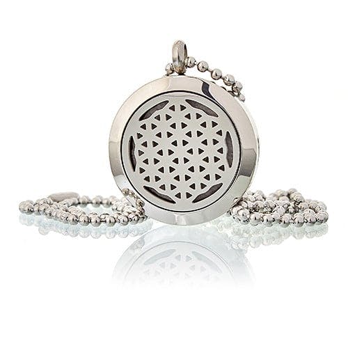 Aromatherapy Diffuser Necklace - Flower of Life 25mm Image