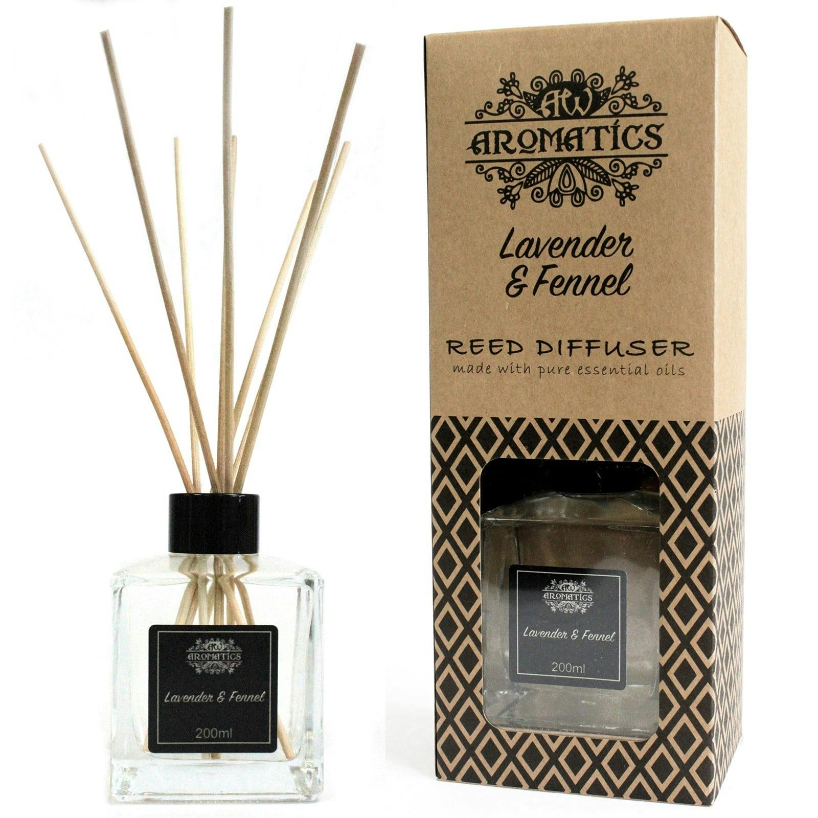 200ml Lavender & Fennel Essential Oil Reed Diffuser Image