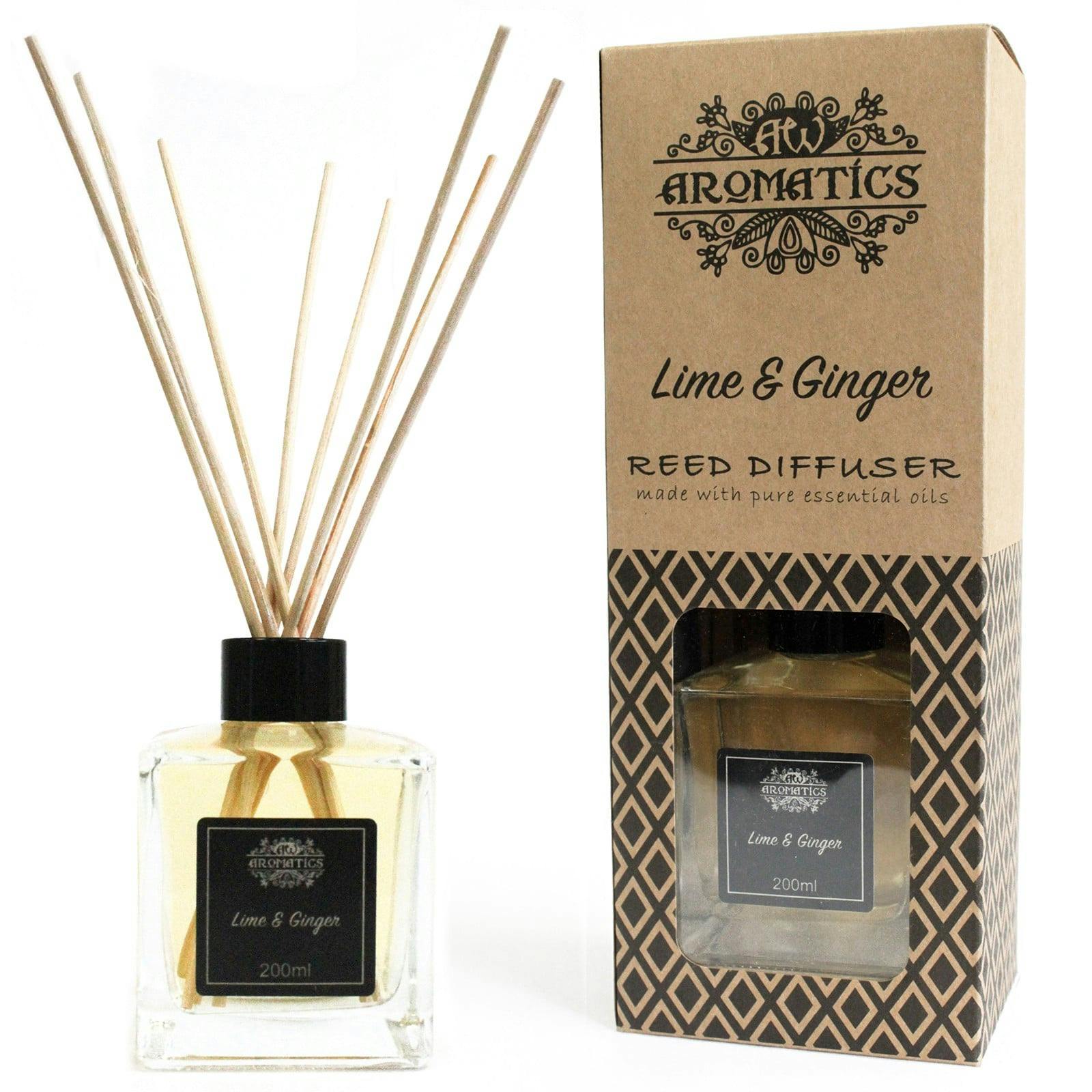 200ml Lime & Ginger Essential Oil Reed Diffuser Image