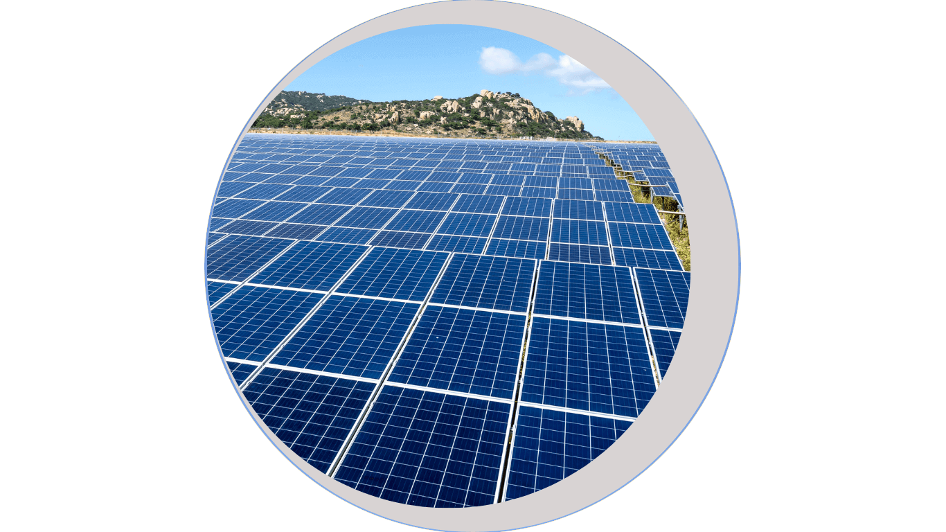 solar panels in a solar power system