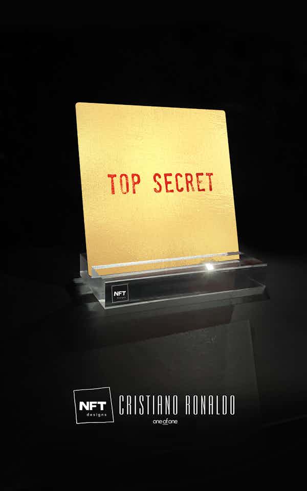 Cristiano Ronaldo NFT design CR-GOLD One of One