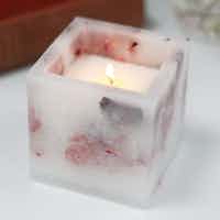 Enchanted Candle - Large Square - Rose