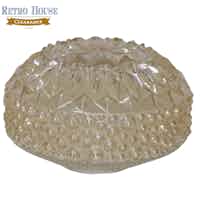 Ivory Coloured Cut Glass Lamp Shade