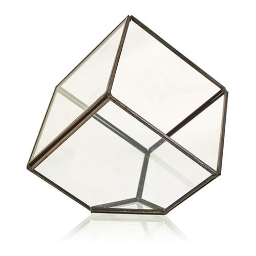 Glass Terrarium - Cube on Corner Image