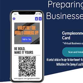 Advertisement Gympie Times page 4 or 6. Virtual Business Card-Scan and Install. Ready for Virtual Commerce, are You?
