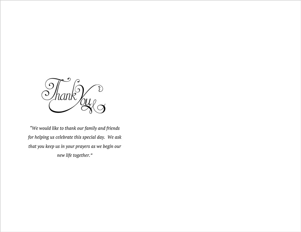 Wedding Program Template 5 - Back