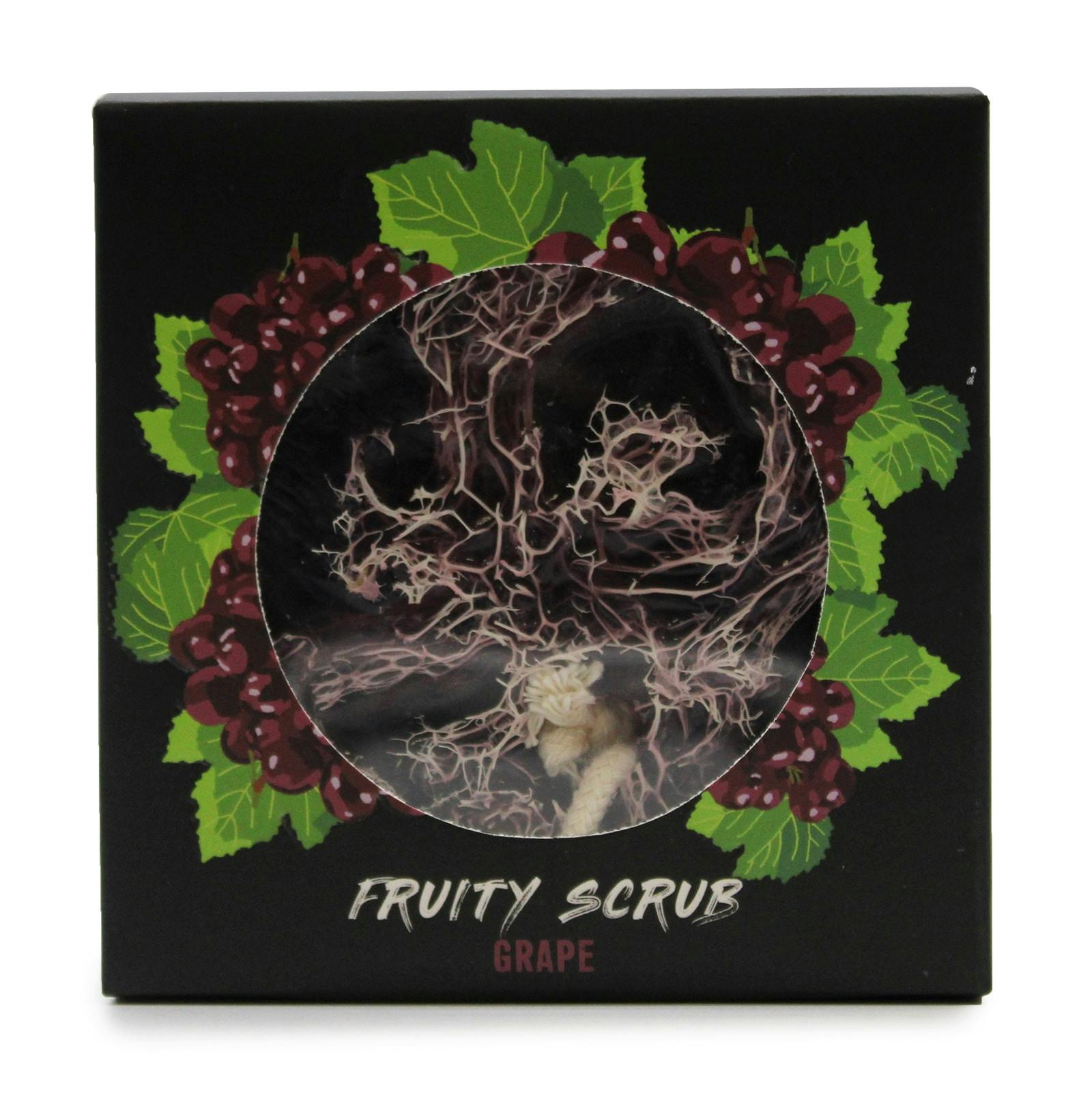 Fruity Scrub Soap on a Rope - Purple Grape Image