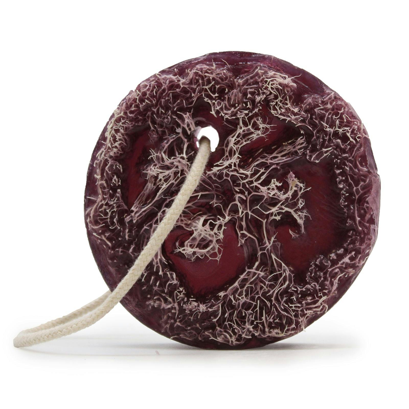 Fruity Scrub Soap on a Rope - Purple Grape Image