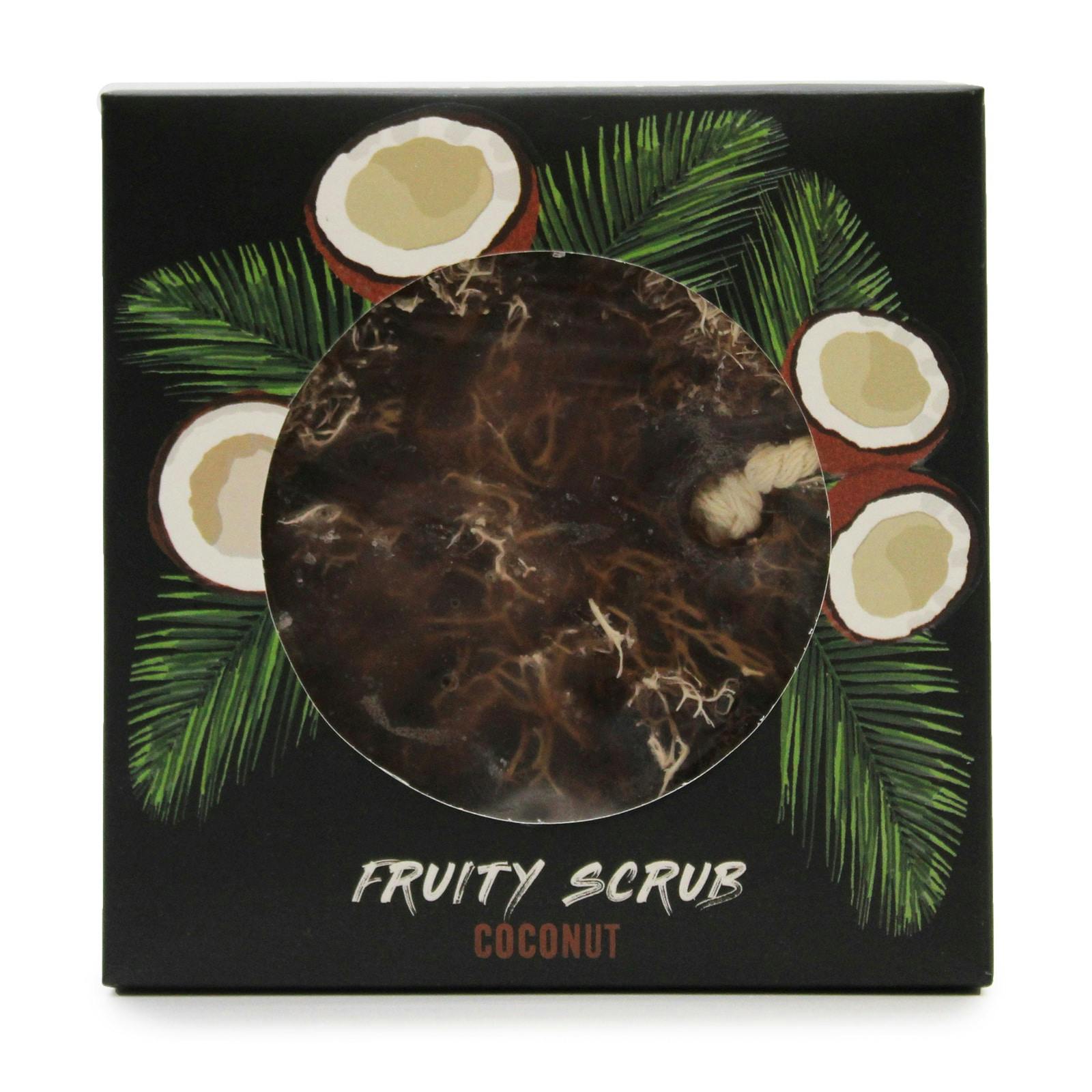 Fruity Scrub Soap on a Rope - Coconut Image