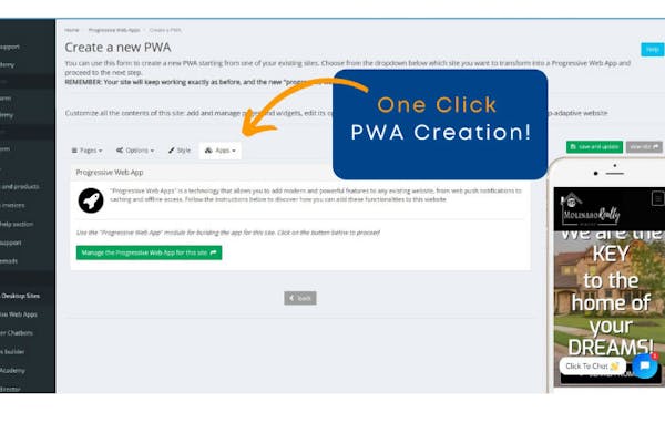 Mobile First PWA Builder Progressive Web App