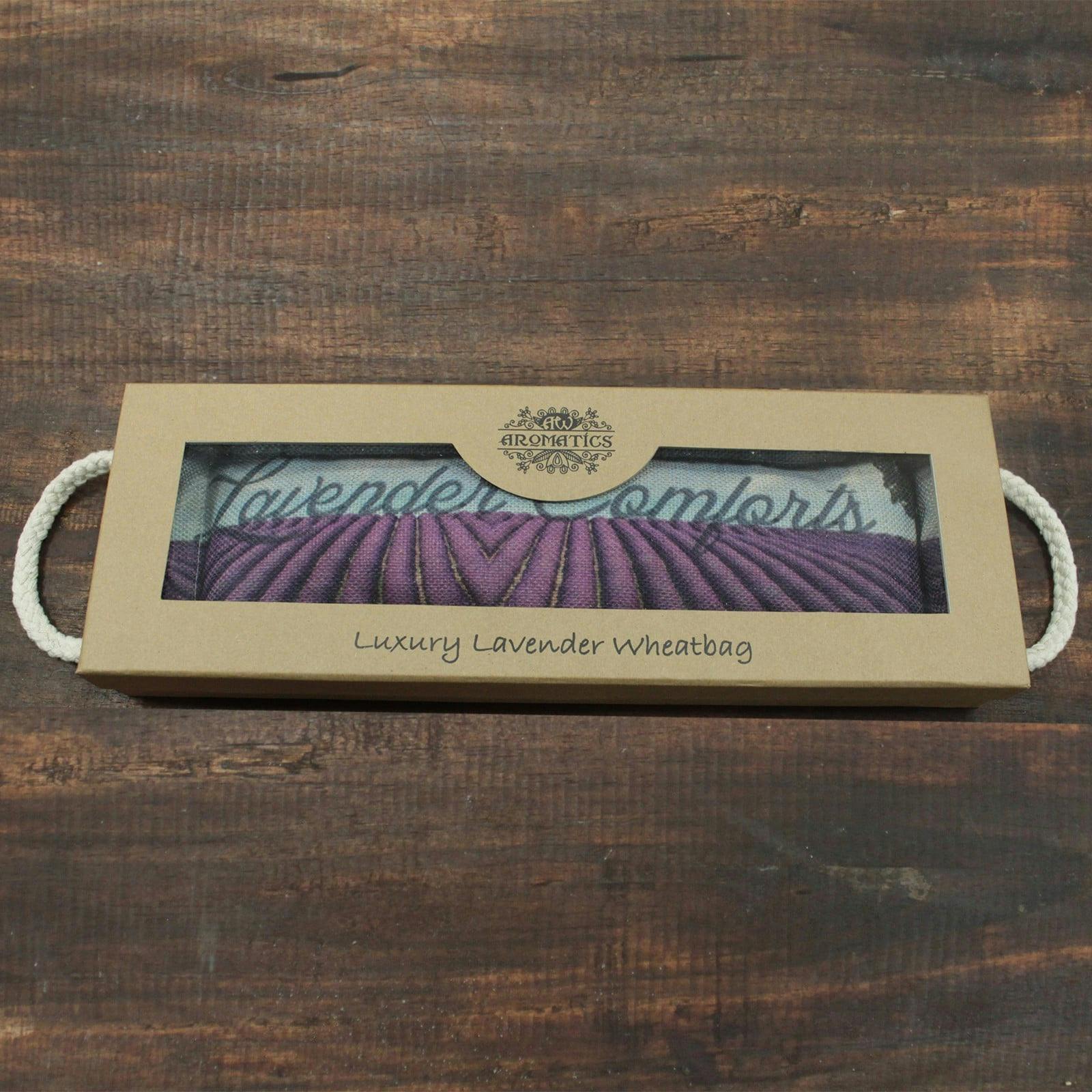 Luxury Lavender Wheat Bag in Gift Box - Lavender Comforts Image