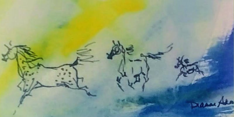 Blue And Yellow Wave