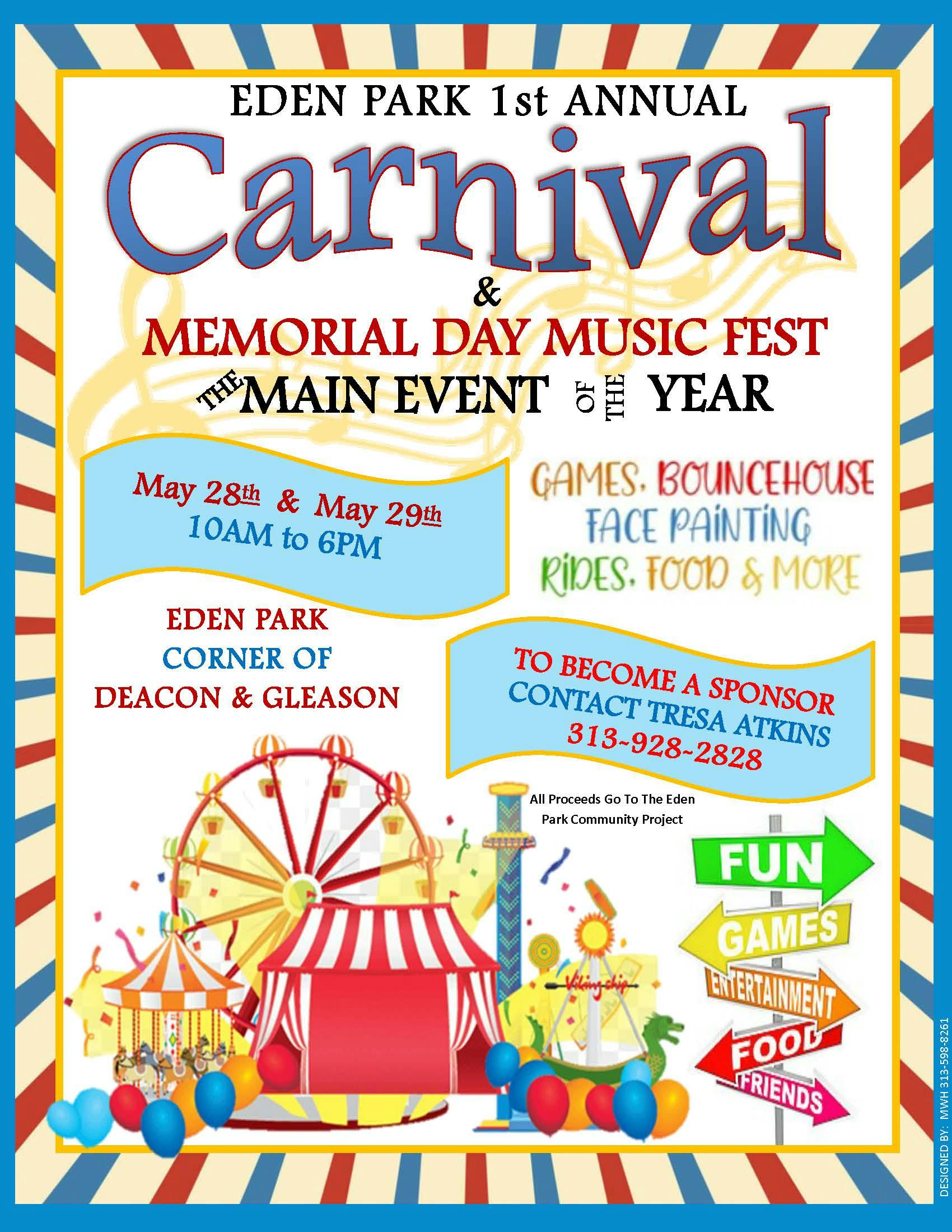 1st Annual Eden Park Community Project <br>Carnival & Music Fest