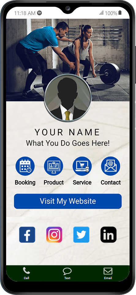 What you do electronic business card