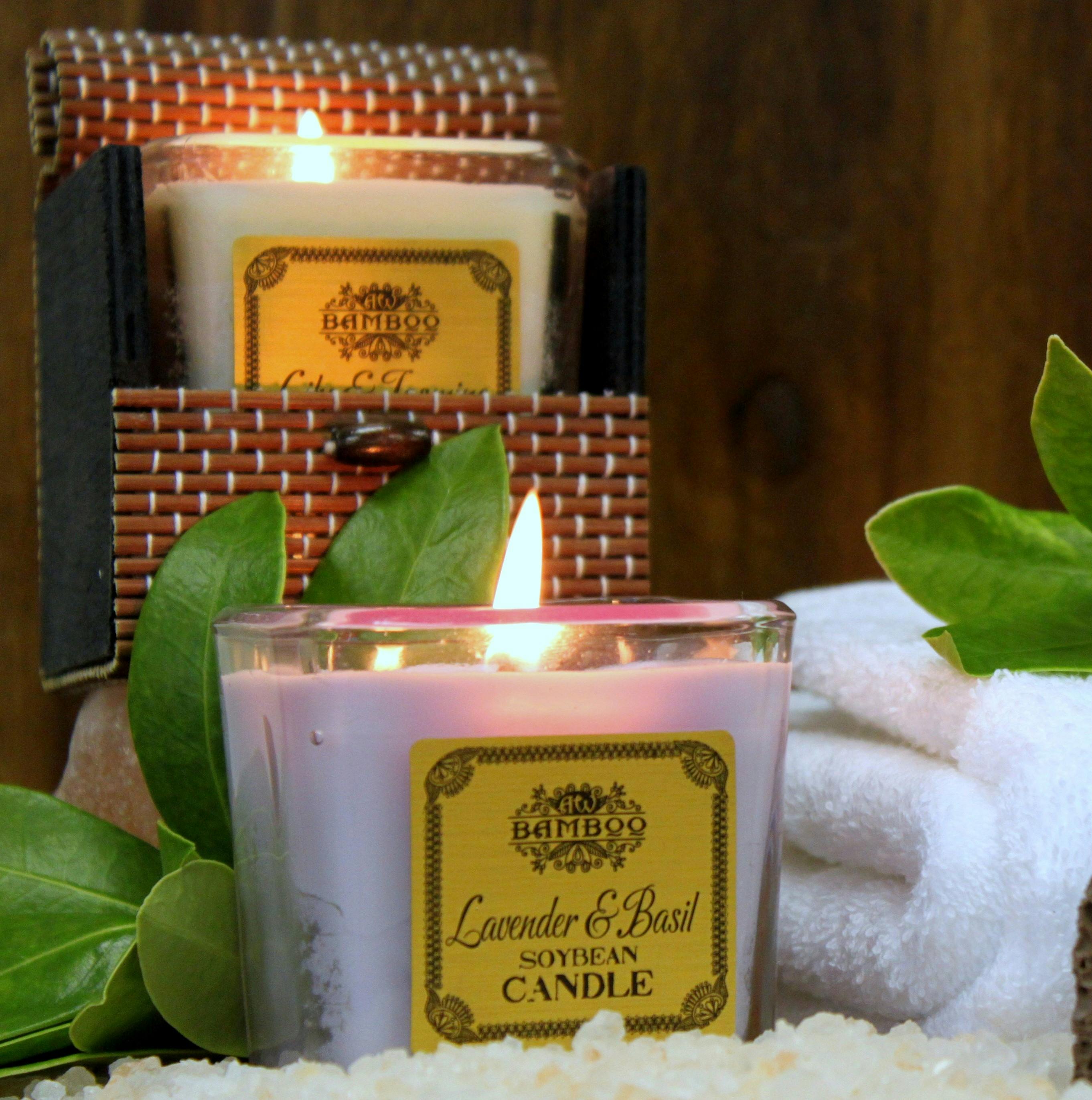 Soybean Wax Jar Candles - Lily & Jasmine Image