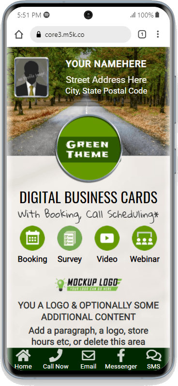 PWA - Style 3 DBC With Profile Over Background