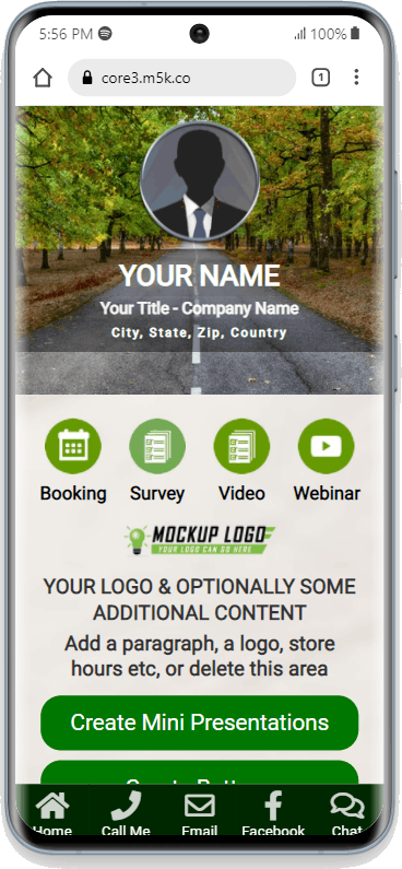 PWA Profile Image And Profile Details In Center