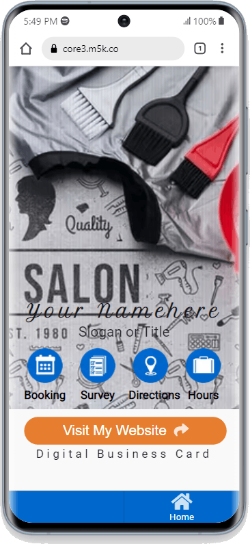 PWA - Large Background Image & Blue/Orange