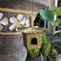 Small Square Seagrass Bird Box