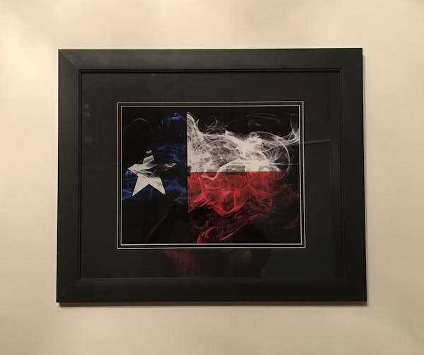 Smokey Texas Flag Photo