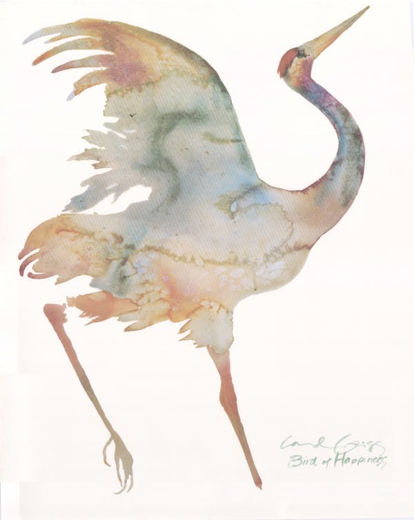 Bird of Happiness - Art Print By Carol Grigg