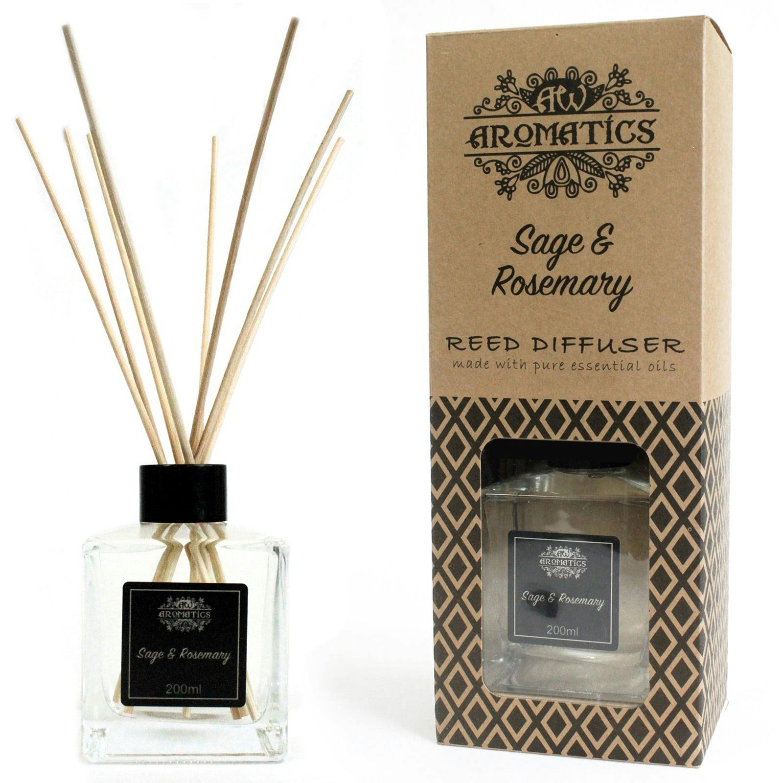 200ml Sage & Rosemary Essential Oil Reed Diffuser Image