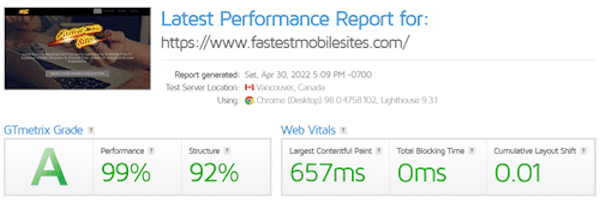 Page Speed Test