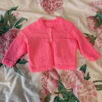 Vibrant Pink Baby Cardigan