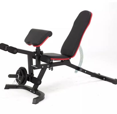 Dumbbell Bench with Leg Extension