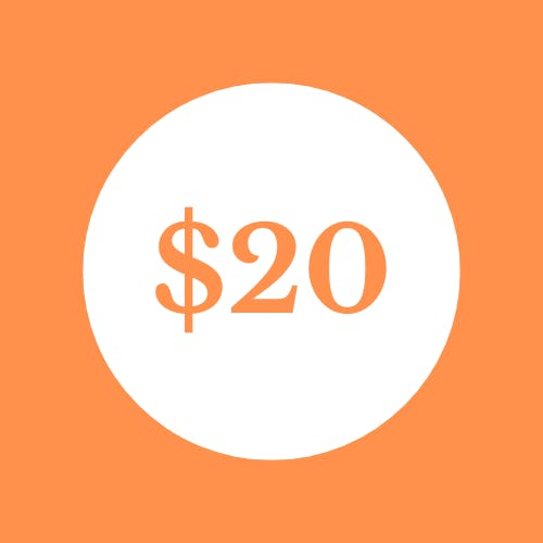 $20 donation image