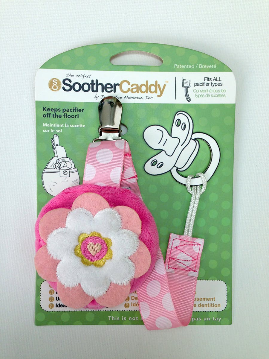 Soother Caddy Pink Flower