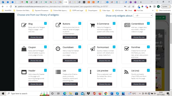 Image Of Widgets In Hand Made In Dashboard