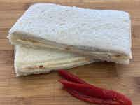 Sandwich De Miga Ham Cheese with Roasted Red Peppers