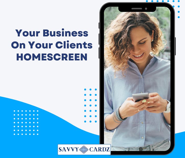 digital business card and website