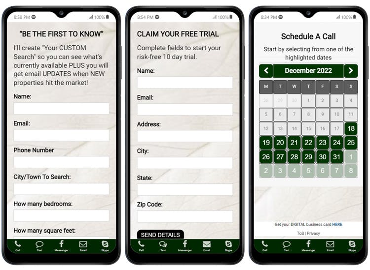 Forms - Booking - Call Scheduling