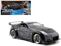 D.K.'s Nissan 350Z Black "Fast n Furious" Movie 1/24 by Jada 97172 Full Body Grey Design and Black Hood<br>SOLD OUT