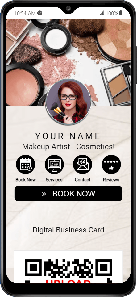 Makeup Artist - Cosmetics - Digital Business Card