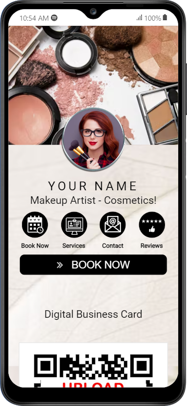 Makeup Artist - Cosmetics - Digital Business Card