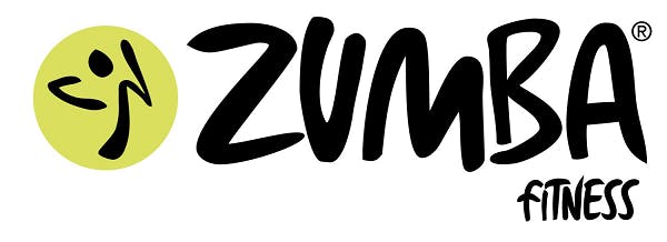 Zumba Fitness Logo and words saying Zumba Fitness 