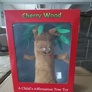 New Cherry Wood Affirmation Tree Toy