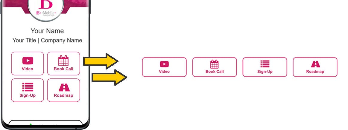 Custom hollow buttons for MobiFirst websites.