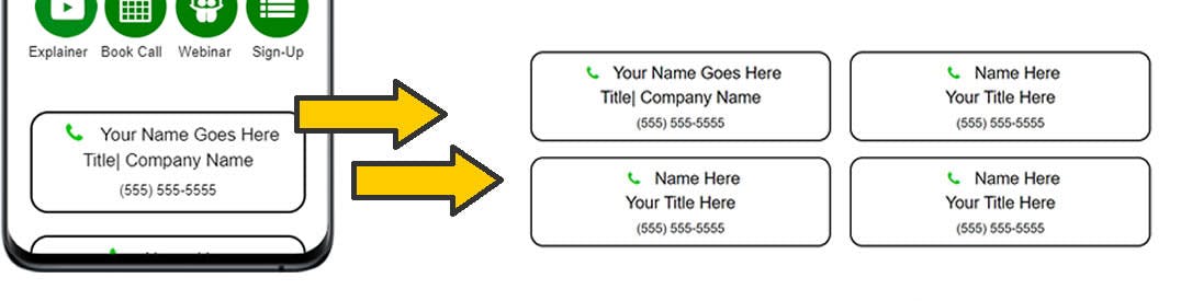 MobiFirst custom quick dial buttons.