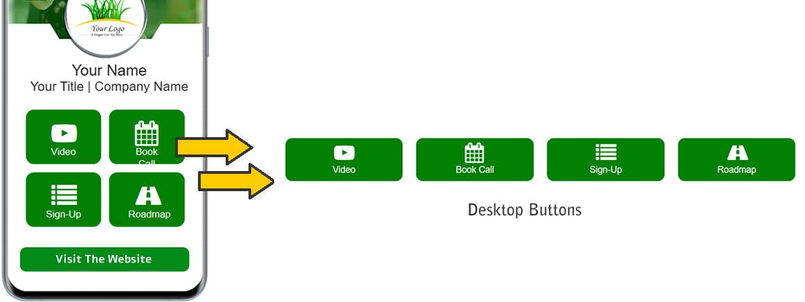 Custom squared and solid MobiFirst buttons.