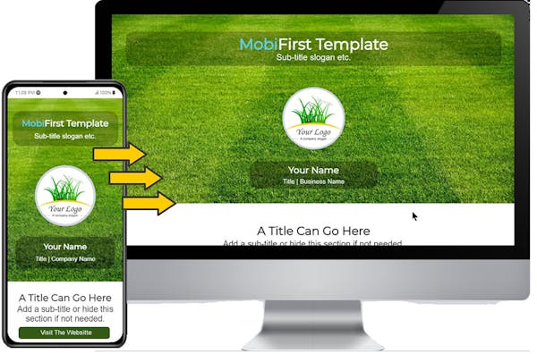 MobiFirst Green Website Template For MobiFirst Platform