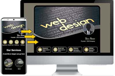Digital Marketing Agency Website and Digital Business Card