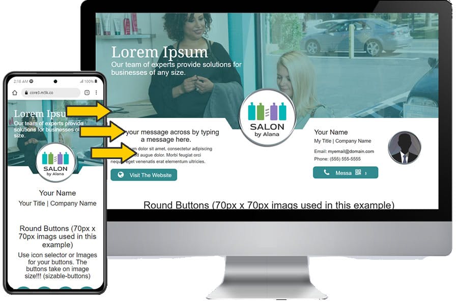 Teal Mobile First Template
